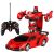 RC Transformer Auto en Robot 1:18 (rood)