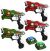 KidsTag Lasergame set - 4 Laserguns Rood/Groen + 2 Targets