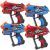 4 KidsTag Recharge P2 oplaadbare laserguns Rood/Blauw