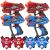 4 KidsTag Recharge P2 Laserguns + 4 Waterdamp Vesten Rood/Blauw