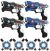 KidsTag Lasergame set - 4 Laserguns Zwart/Blauw + 4 Vesten