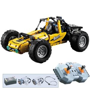RC auto offroad buggy - geel