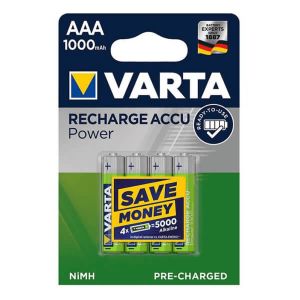 Varta AAA oplaadbare batterijen - 4 stuks