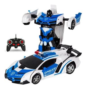 RC Transformer politieauto en robot