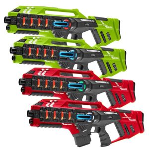 4 Light Battle Connect Lasergame Mega Blasters - Rood/Groen