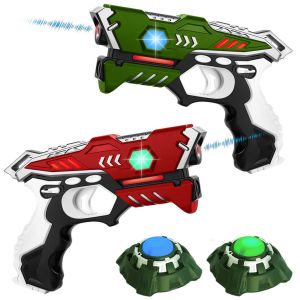 KidsTag Lasergame Set - 2 Laserguns + 2 Targets - Rood/Groen