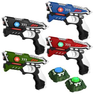 KidsTag Lasergame set - 4 Laserguns regenboog + 2 Targets