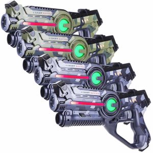 4 Light Battle Active Camo Laserguns - Groen/Grijs