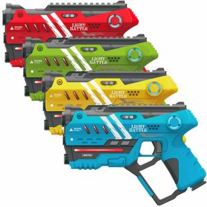 Light Battle Anti-Cheat Lasergame Set - 4 Guns - 4 kleuren