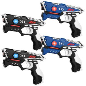 KidsTag Lasergame set - 4 Laserguns zwart/blauw