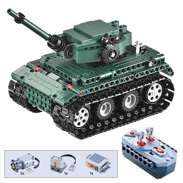 Vermaken plotseling Aannemer Legervoertuigen bouwsets - Bestuurbare legertank - UC51018W