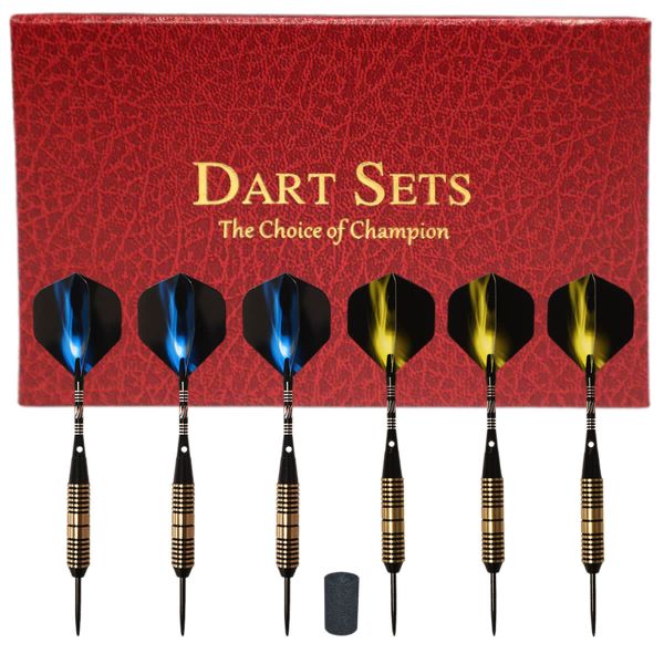 Dartpijlen set met 6 dartpijlen 23 gram + steeltip dart pijl