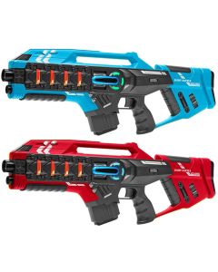 2 Light Battle Connect Lasergame Mega Blasters - Blauw/Rood
