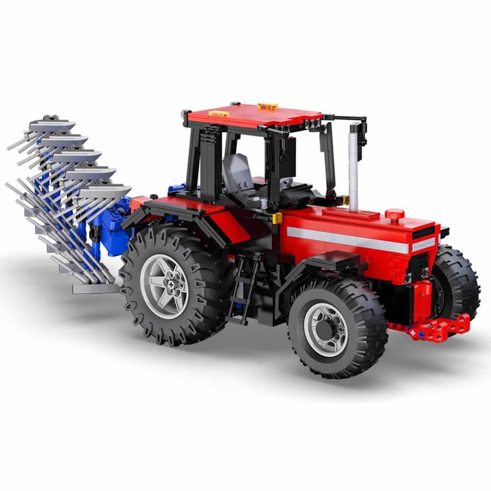 Zeestraat Klusjesman pellet Bestuurbare landbouw tractor - CADA BRICKS UC61052W technische bouwset